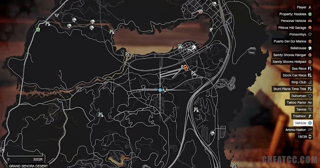 Cheat GTA V (PC, PS3, PS4, XBOX ONE, XBOX 360) Bahasa Indonesia Lengkap gta 5 imponte duke o location