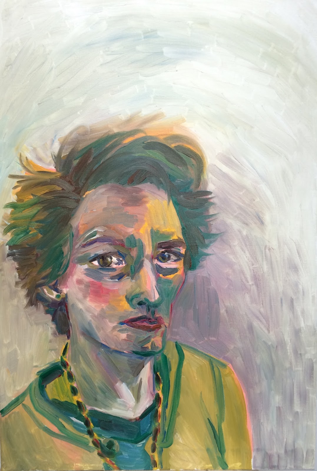 Marie Lenclos - Paintings: Self-portraits