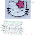 Patrón: aplique de Hello Kitty con flor divino !
