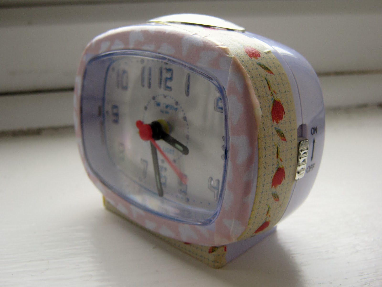 Washi Tape Alarm Clock DIY