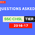 SSC CHSL Tier 1 Exam Questions Asked in 7th January 2017 