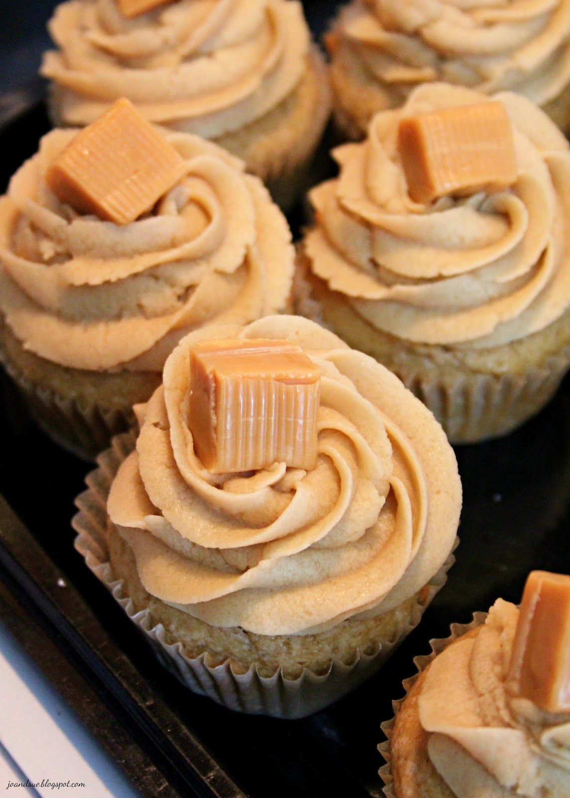 Jo and Sue Caramel Cupcakes with Caramel Buttercream