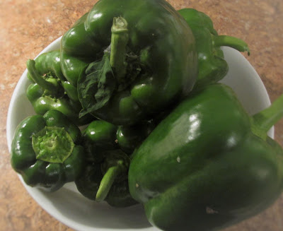 Peppers from the garden -Vickie's Kitchen and Garden