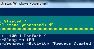 PowerShell : Show Progress Bar, Status and % Completed for Long Running ...