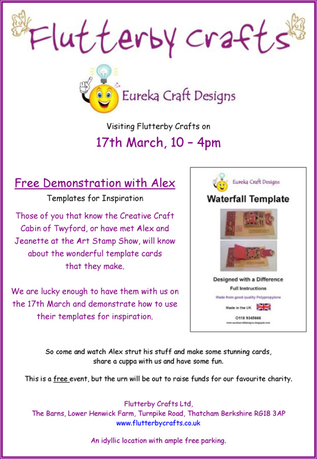 Flutterby Crafts FREE Demonstration by Eureka Craft Designs