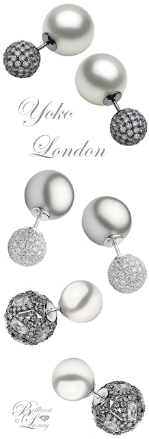 ♦Yoko London Duet earrings #pantone #jewelry #grey #brilliantluxury