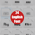 24 خط إنجليزي إحترافي مجانا للتحميل