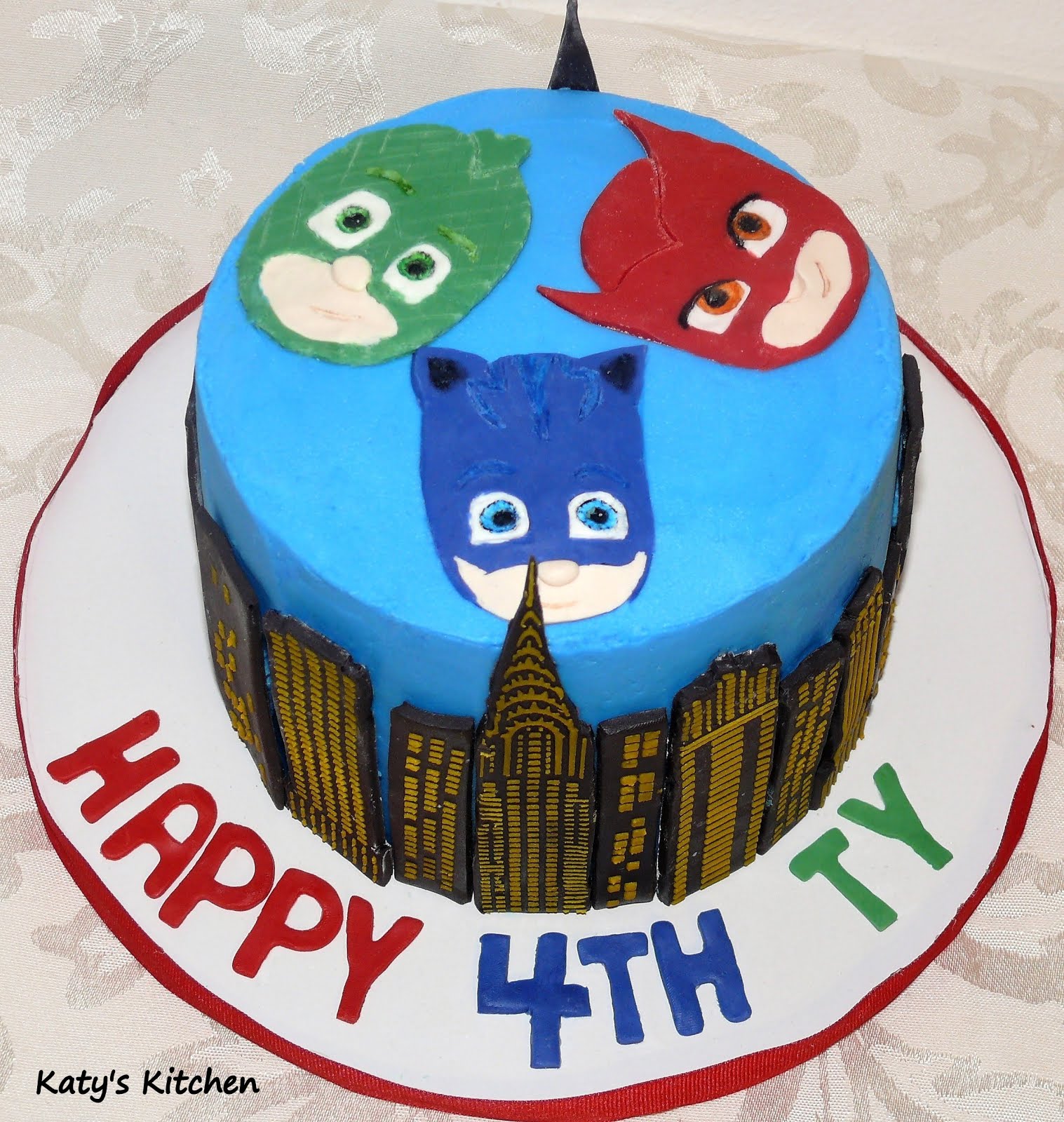 Katy's Kitchen PJ Masks Cake