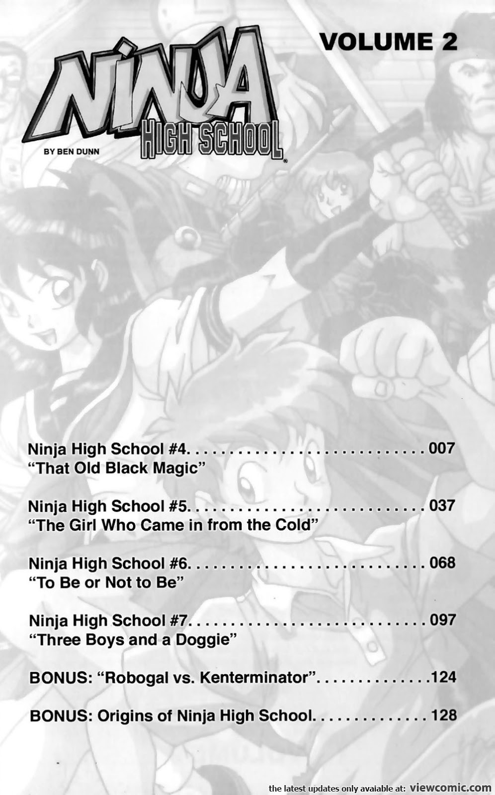 ninja-high-school-yearbook-10a, Scan of comic book cover in…
