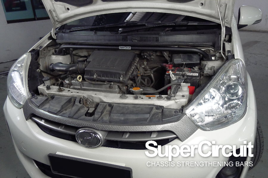 SUPERCIRCUIT CHASSIS STRENGTHENING BARS Perodua Myvi Gen1/2 Chassis Bars
