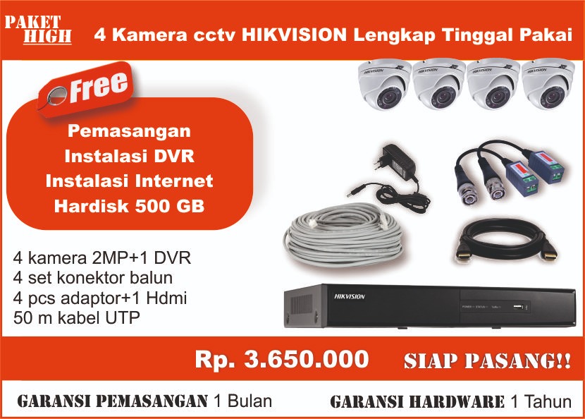 PAKET CCTV HIGH