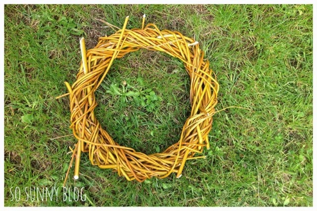 handmade white christmas wreath