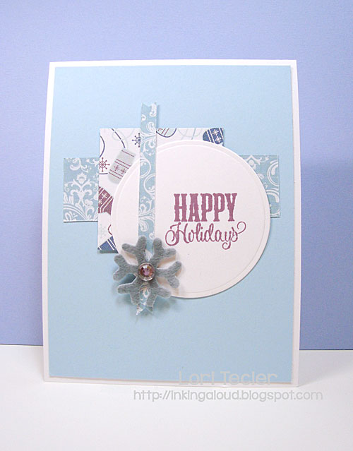 Happy Holidays card-designed by Lori Tecler/Inking Aloud-stamps from Verve Stamps