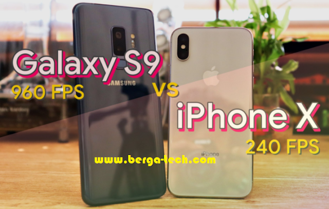 [Video] Galaxy S9 smartphone vs iPhone X comparison slow motion