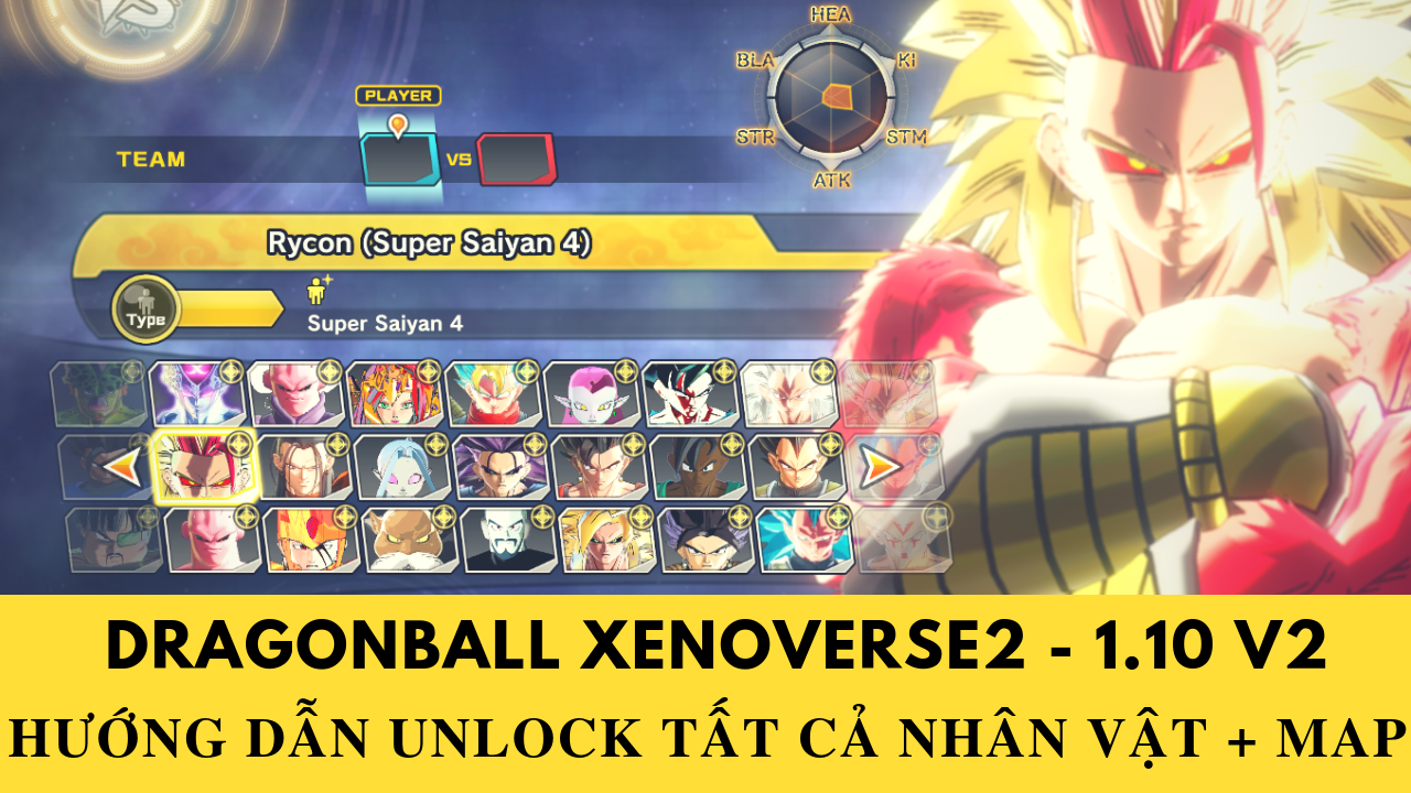 DRAGONBALL XENOVERSE2: Hướng dẫn Unlock Tất Cả Nhân Vật 1.10 V2 2018 - When Is Dlc 13 Coming Out For Xenoverse 2
