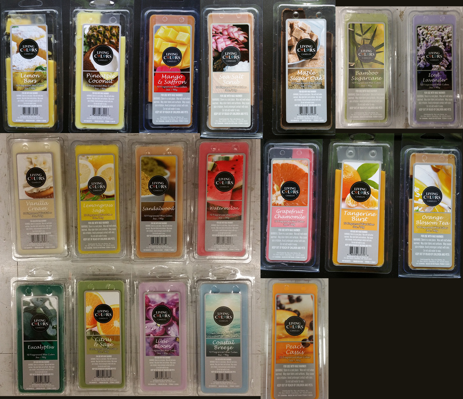 Scented Wax Melt Reviews Living Colors Scented Wax Melts (from Big