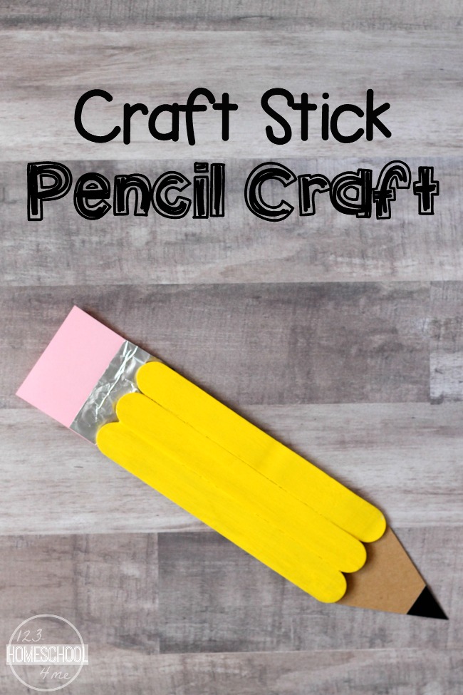 Back to School Pencil Craft