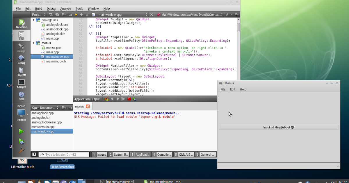 Setup Qt Creator on Trisquel 8 GNU/Linux