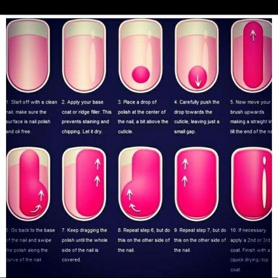 Proper way to apply nail polish. Make this a habit and your nail p