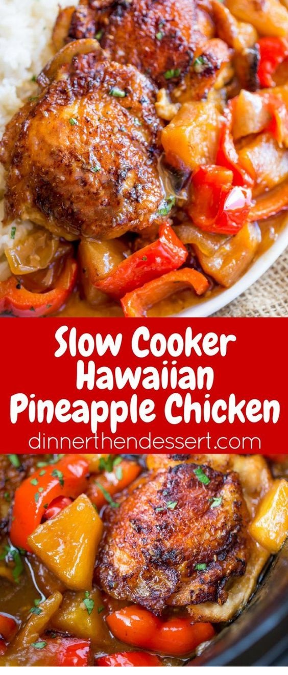 Slow Cooker Hawaiian Pineapple Chicken