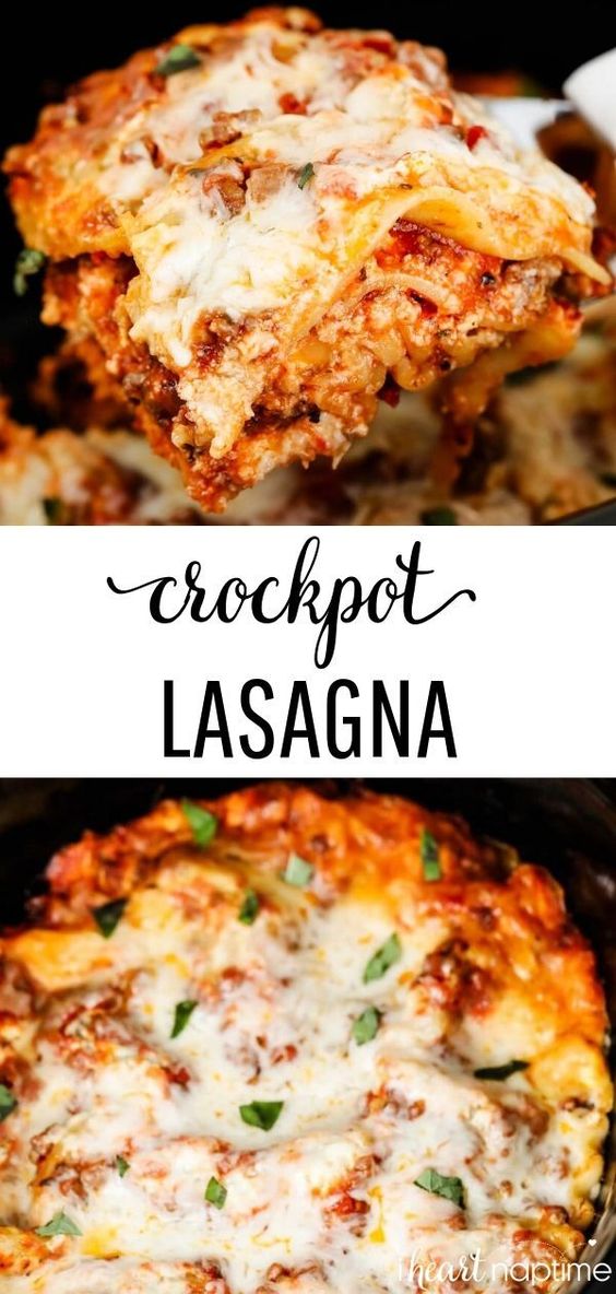Crockpot Lasagna - Easy Recipes Healthy
