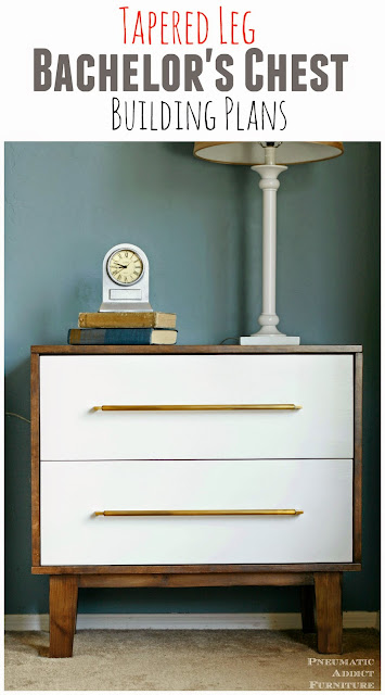 Free building plans for modern bachelor's chest nightstand