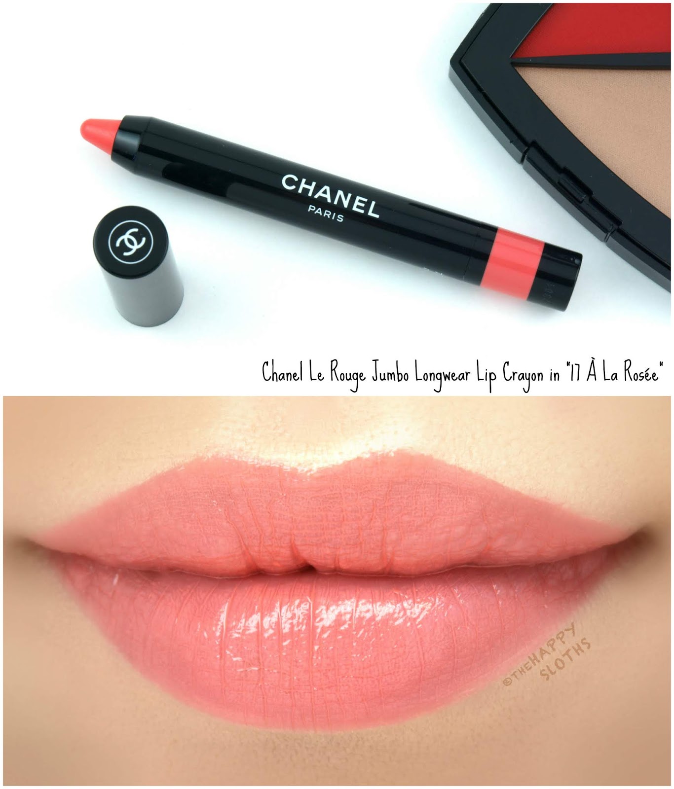 Chanel Cruise 2018 | Le Rouge Jumbo Longwear Lip Crayon in "17 A La Rosee": Review and Swatches