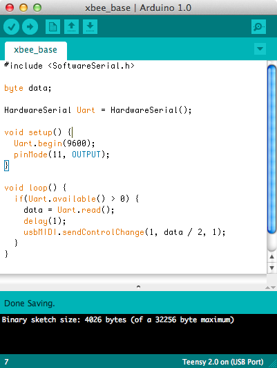 little-scale: Teensy + XBee: Simple Native USB Wireless MIDI Controller