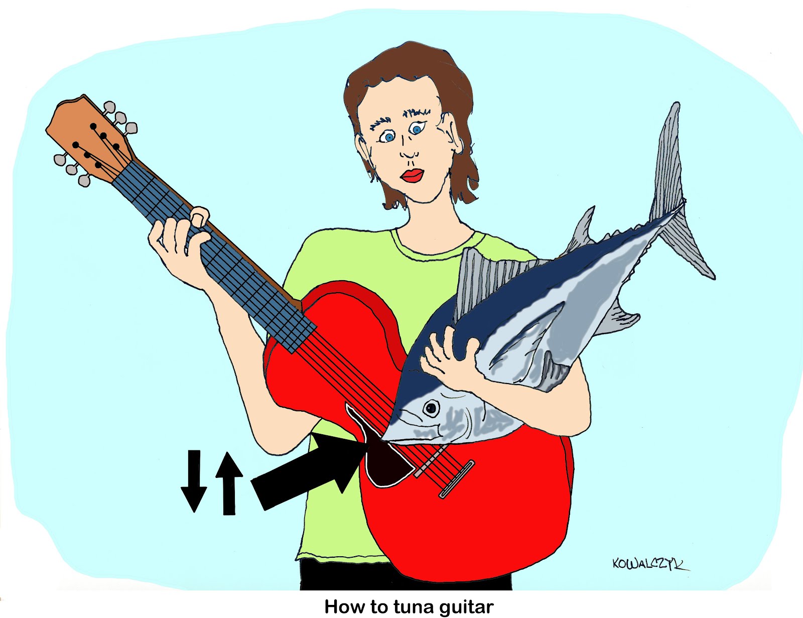 Kowalczyk Kartoons A howto for guitar and tuna lovers