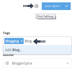assign post in tag 