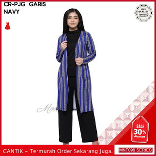 MNF099J92 Jaket Garis Wanita Panjang Cardigan terbaru 2019 BMGShop