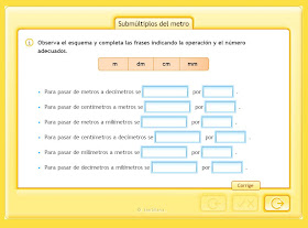 Todo para la Primaria: Múltiplos y submúltiplos del metro