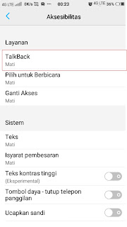 Cara Aktif dan Nonaktif TalkBack Vivo Smartphone