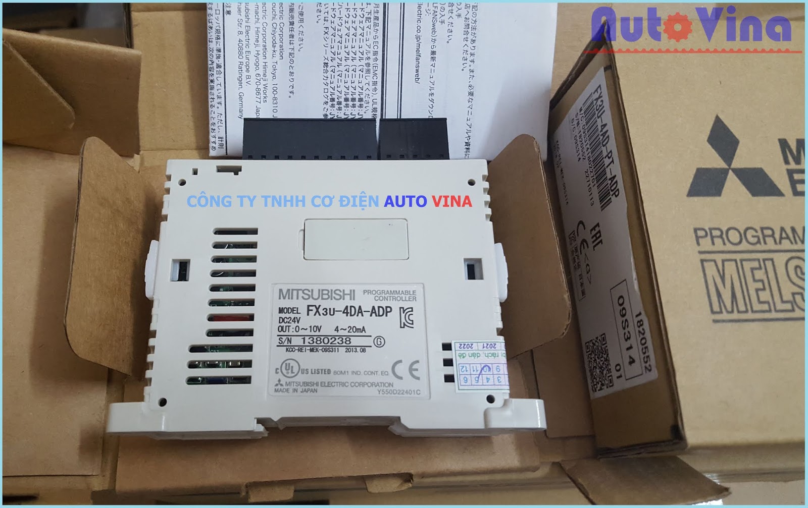 Module FX3U-4DA-ADP hàng mới đầy đủ phụ kiện Đại lý bán thiết bị tự động hóa PLC Mitsubishi Module FX3U-4DA-ADP hàng mới đầy đủ phụ kiện