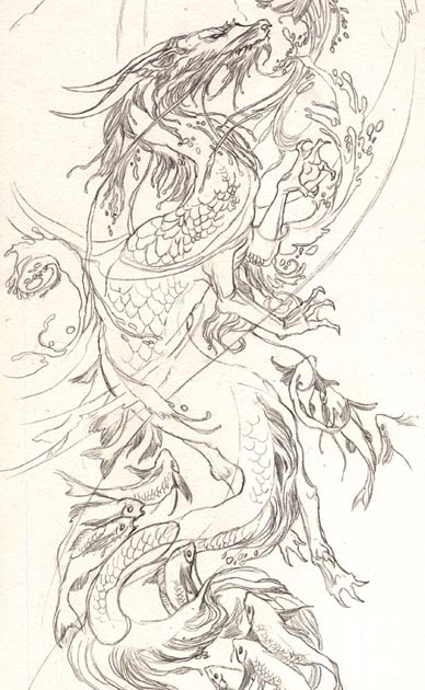 Midnight Ramblings: Dragon Gate II Sketch