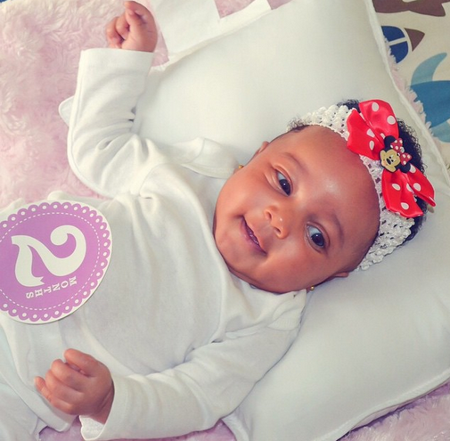 a Jude Okoye shares cute pic of daughter as she turns 2months old