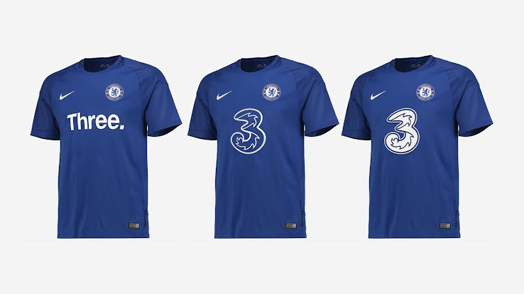 New Chelsea Kit Sponsor Here S How The 3 Logo Could Look Like On Chelsea Kits Footy Headlines