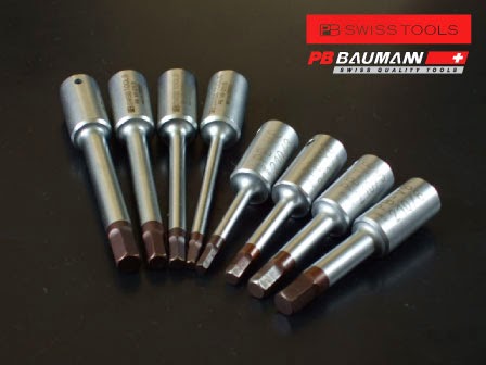 PB SWISS TOOLS / PB BAUMANN の1/4インチ ヘックスソケット
このサイズが実は抜群の使い心地だったりして PB 1/4インチ ヘキサゴンレンチ