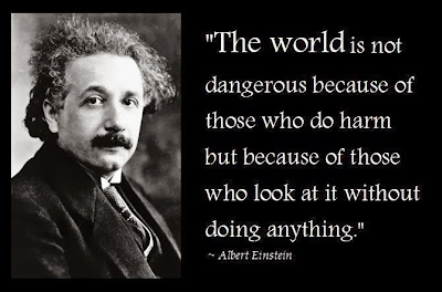 Quotes & Inspiration: The world is not dangerous because of those who