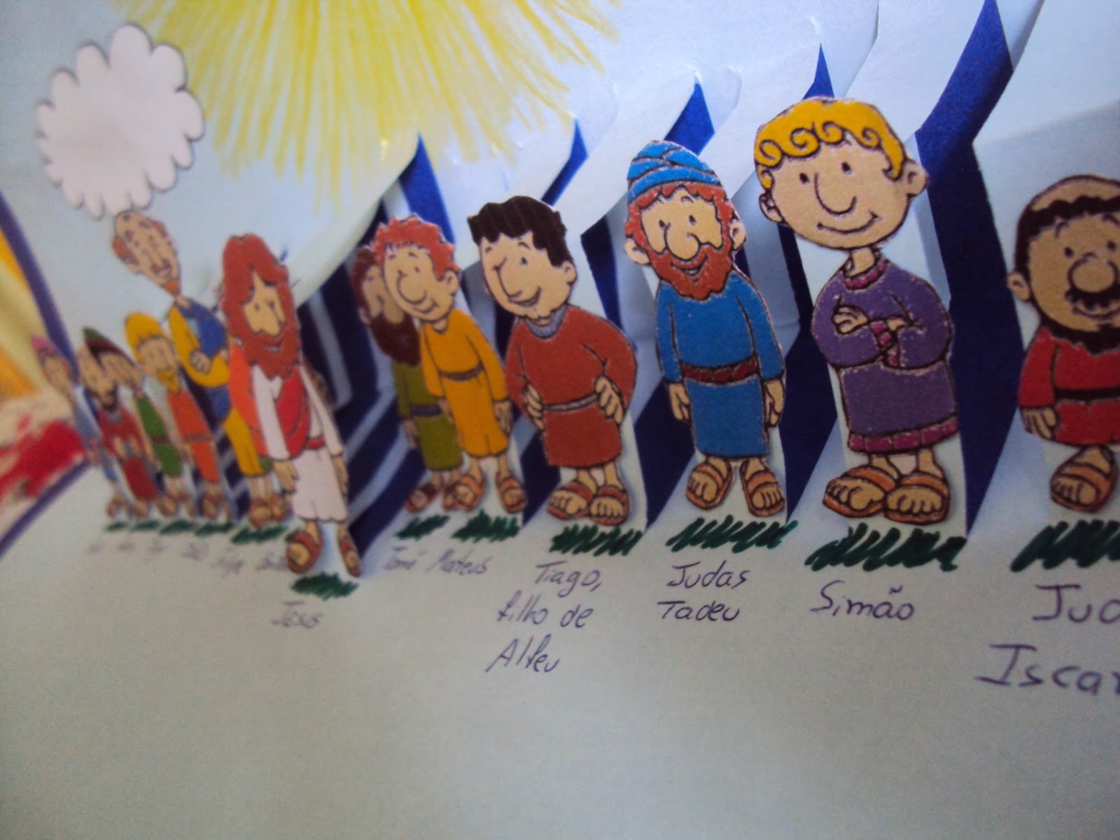 Cantinho da Baum "EBD infantil": Os discípulos de Jesus para crianças