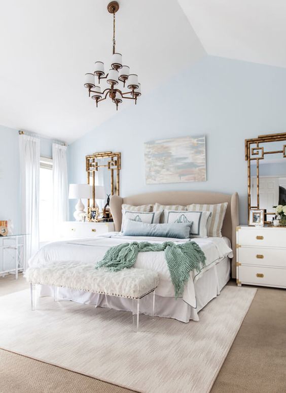South Shore Decorating Blog: 30 Relaxing Powder Blue Bedrooms