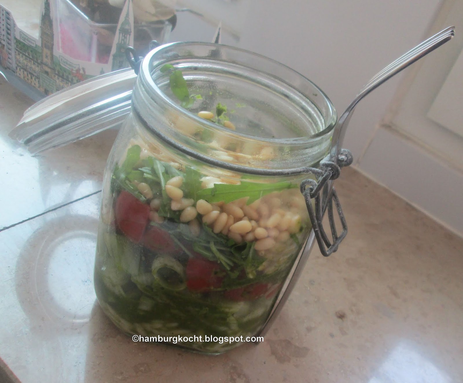 Hamburg kocht!: Grüner Spargel-Nudel-Salat aus dem Glas