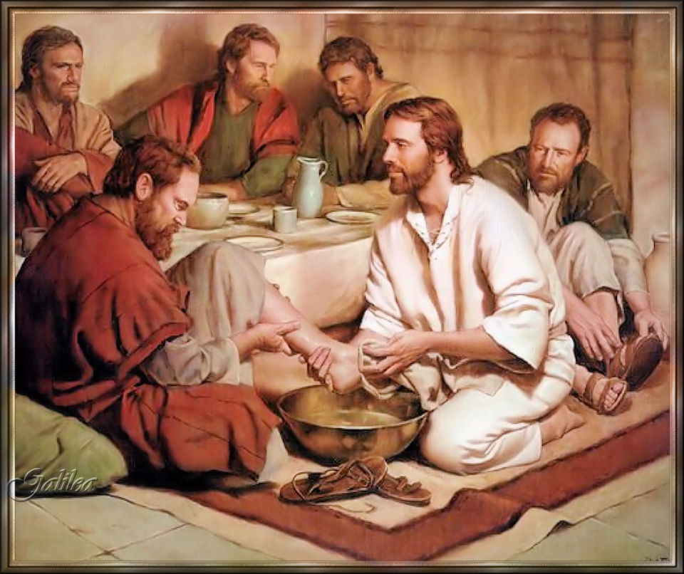 Corazón de Jesús en Vos Confío Amar y servir a los demás. Jueves Santo
