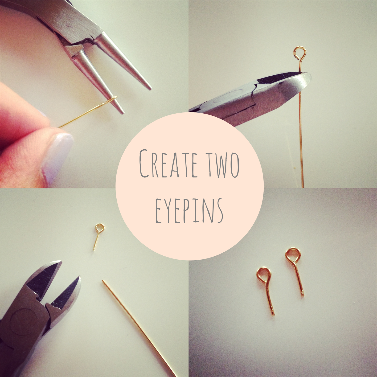 Jewellery making eyepins