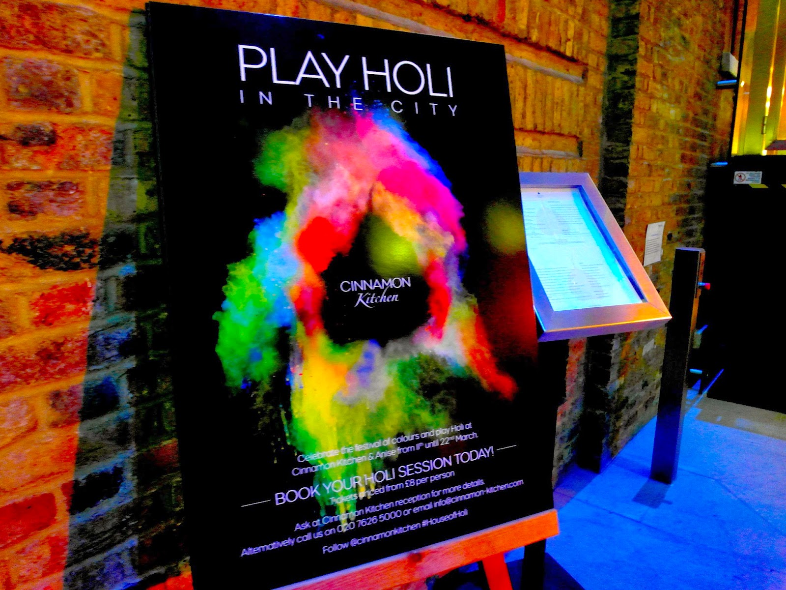 Cinnamon Kitchen , Anise Bar, Play Holi!