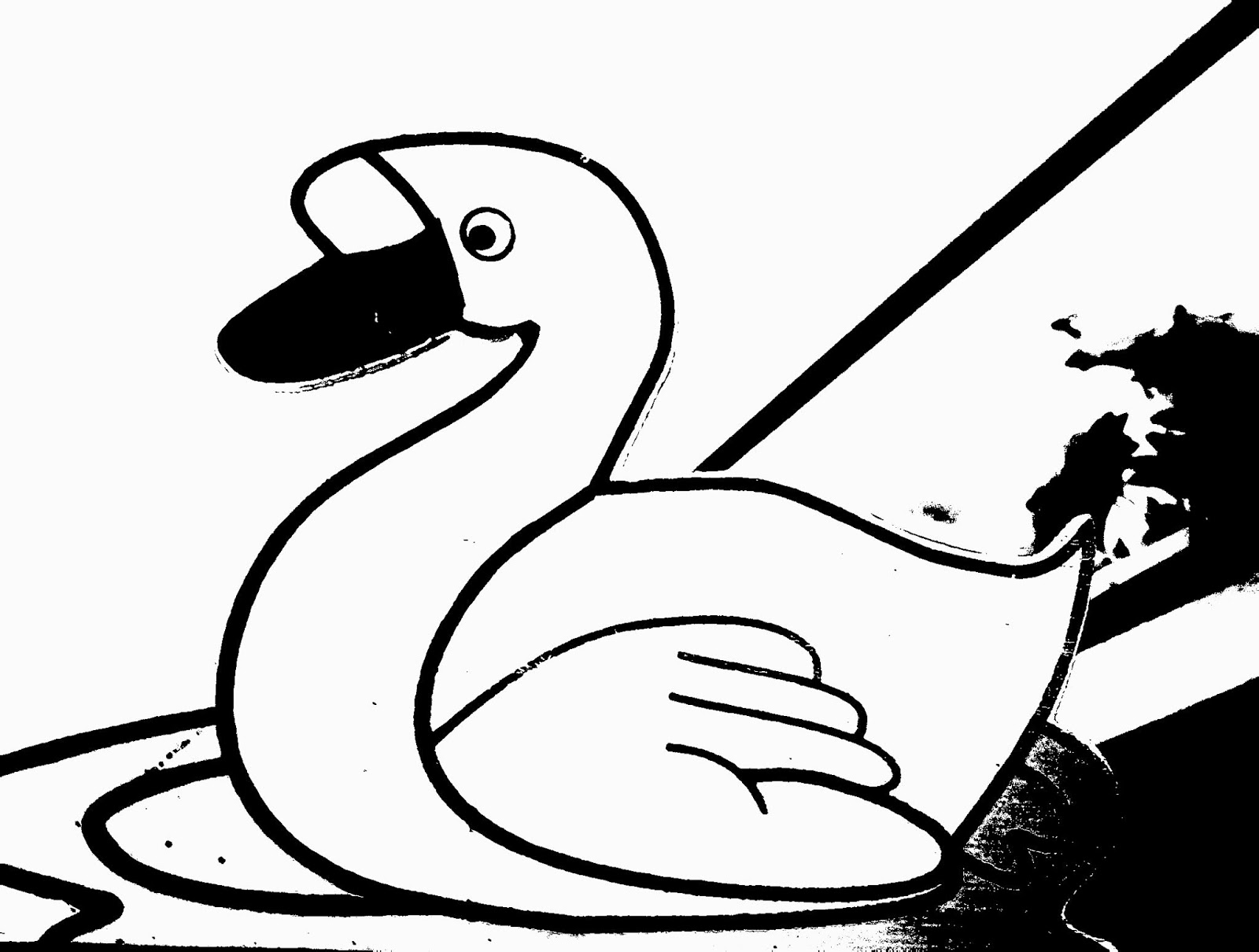 Karikaturku Indonesia Mewarnai Gambar Bebek Berenang