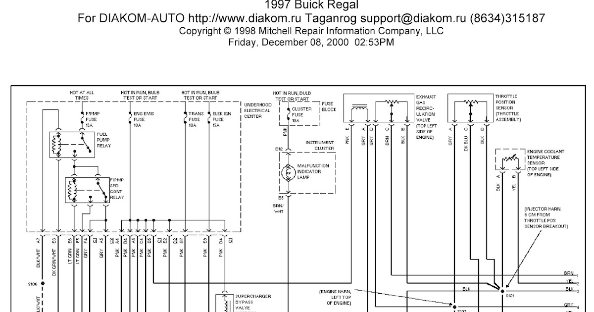 1997 Buick Regal System Wiring Diagrams Engine Performance Circuits