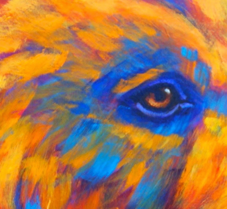 Paintings by Theresa Paden: Colorful Animal Art Grizzly Bear Painting