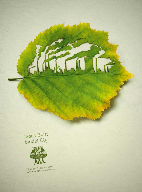 Leaf Art for Ad Campaign