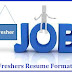 Download Resumes Format For Trainee Engineers
